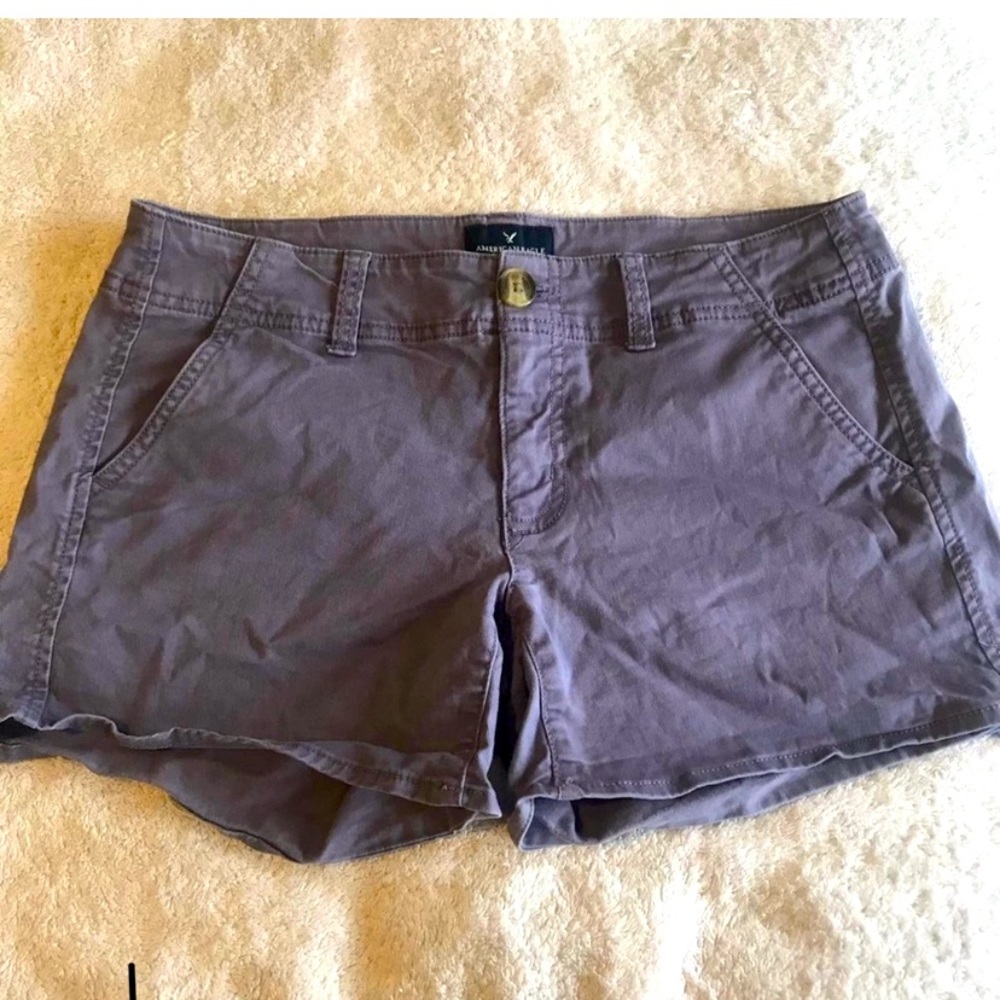 American Eagle Shortie Stretch Shorts Dusty Purple